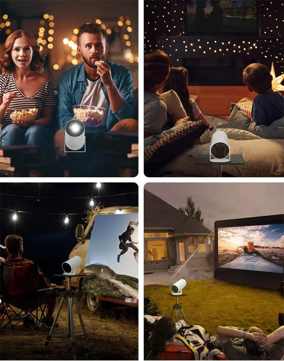 DITONG HY300 Plus HD Projector | 4K Decoding, Android 11, WiFi 6, 300 ANSI, Auto Focus