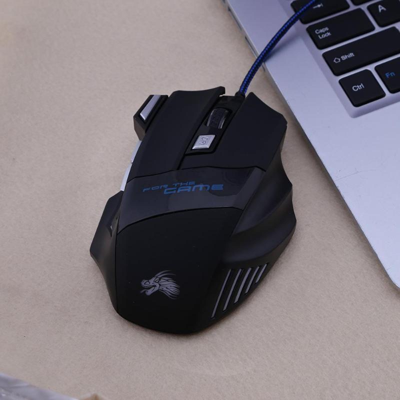 Wired Gaming Mouse | 5500 DPI | 7-Color LED Backlight | 7 Buttons