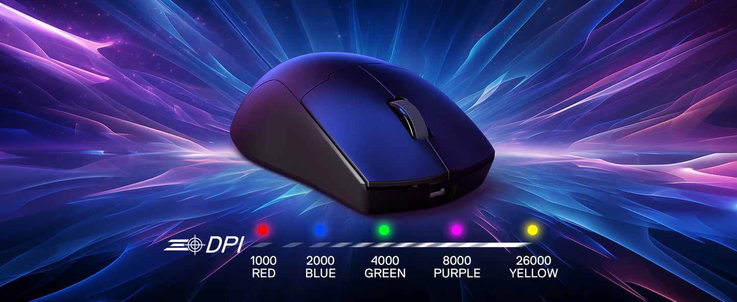 Redragon M918 PRO Wireless Gaming Mouse – Ultra-Light 49g, 26K DPI, RGB, 3-Mode Connectivity