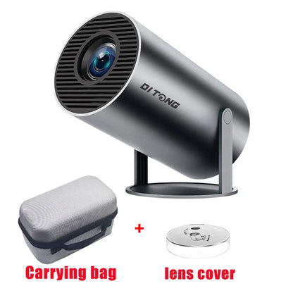 DITONG HY300 Plus HD Projector | 4K Decoding, Android 11, WiFi 6, 300 ANSI, Auto Focus