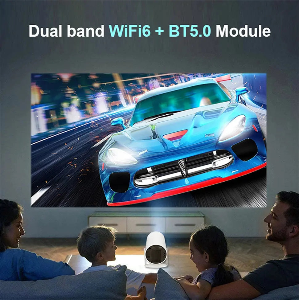 DITONG HY300 Plus HD Projector | 4K Decoding, Android 11, WiFi 6, 300 ANSI, Auto Focus