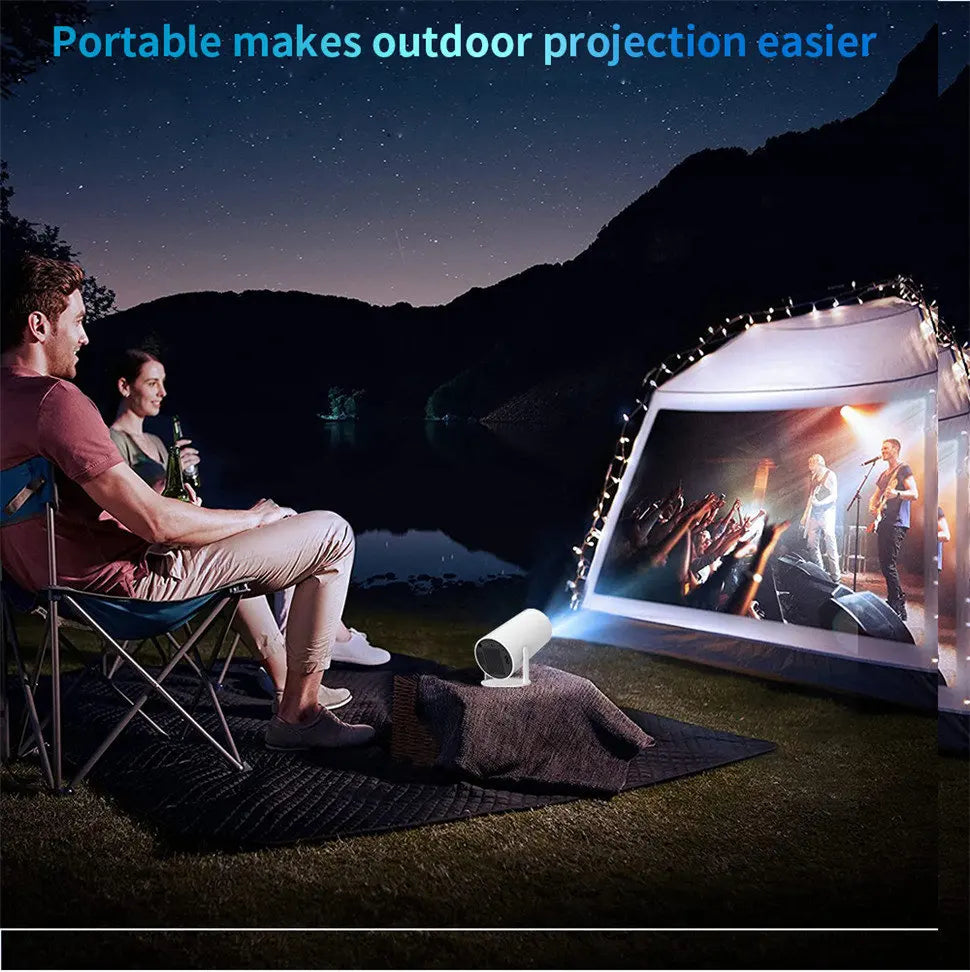 DITONG HY300 Plus HD Projector | 4K Decoding, Android 11, WiFi 6, 300 ANSI, Auto Focus