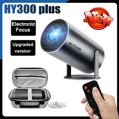 DITONG HY300 Plus HD Projector | 4K Decoding, Android 11, WiFi 6, 300 ANSI, Auto Focus