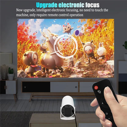 DITONG HY300 Plus HD Projector | 4K Decoding, Android 11, WiFi 6, 300 ANSI, Auto Focus