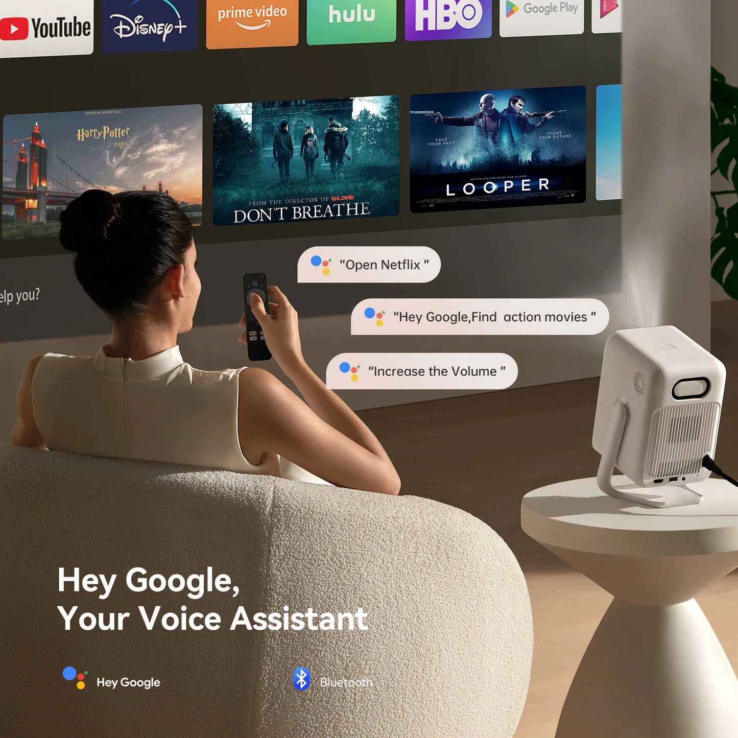 Wanbo T2 Ultra 1080p Smart Projector | Android TV 11 | 500 ANSI Lumens