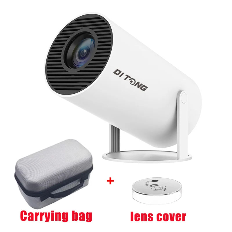 DITONG HY300 Plus HD Projector | 4K Decoding, Android 11, WiFi 6, 300 ANSI, Auto Focus