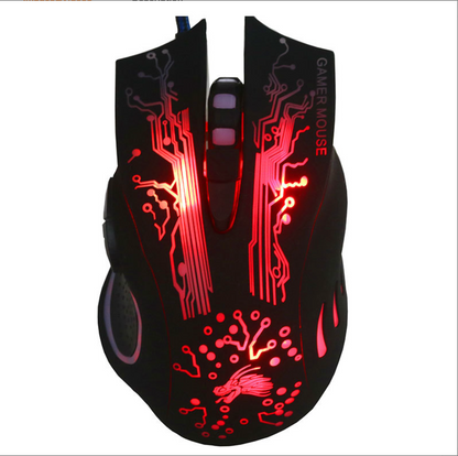 Wired Gaming Mouse | 5500 DPI | 7-Color LED Backlight | 7 Buttons