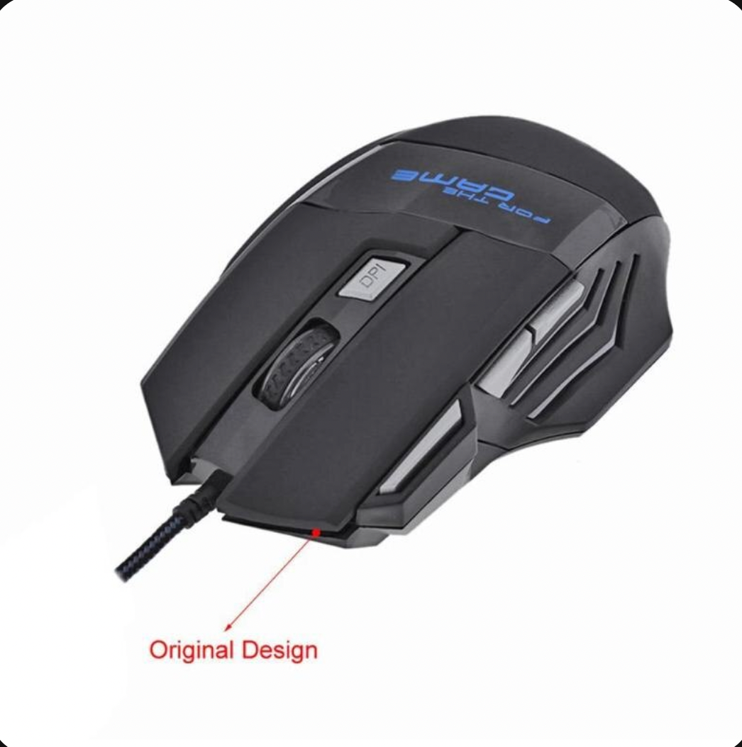 Wired Gaming Mouse | 5500 DPI | 7-Color LED Backlight | 7 Buttons