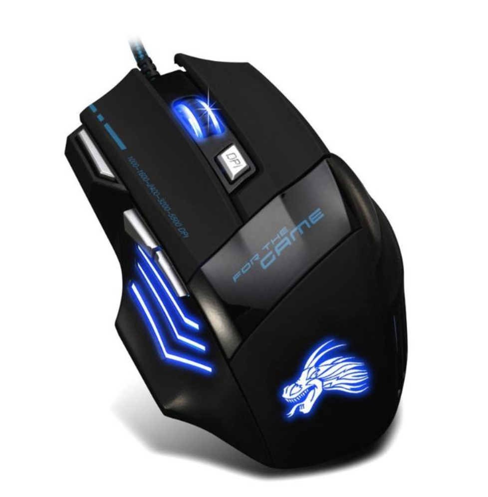 Wired Gaming Mouse | 5500 DPI | 7-Color LED Backlight | 7 Buttons
