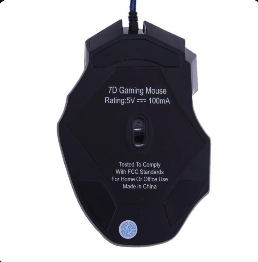 Wired Gaming Mouse | 5500 DPI | 7-Color LED Backlight | 7 Buttons