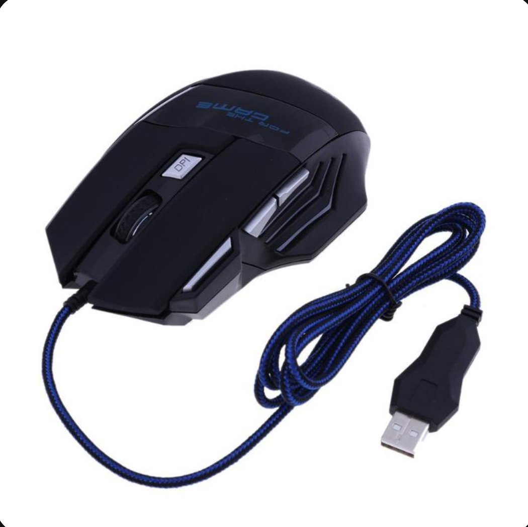 Wired Gaming Mouse | 5500 DPI | 7-Color LED Backlight | 7 Buttons