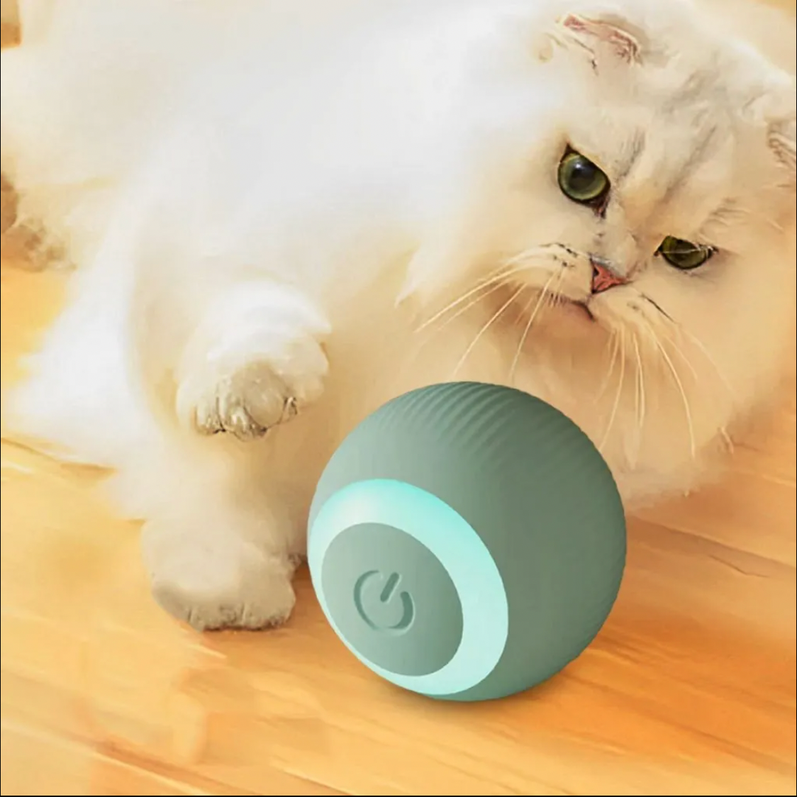 Smart Cat Interactive Toy Ball – Automatic Rolling, Obstacle Avoidance, USB Rechargeable, for Indoor Cats