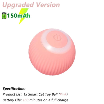 Smart Cat Interactive Toy Ball – Automatic Rolling, Obstacle Avoidance, USB Rechargeable, for Indoor Cats