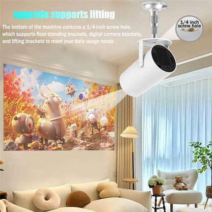 DITONG HY300 Plus HD Projector | 4K Decoding, Android 11, WiFi 6, 300 ANSI, Auto Focus